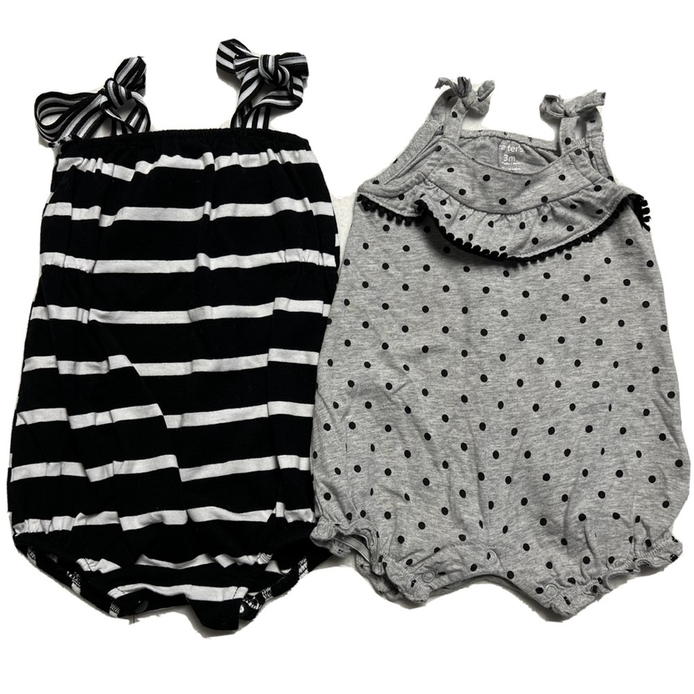 LOT 2 | 3 Month Rompers Baby Girl